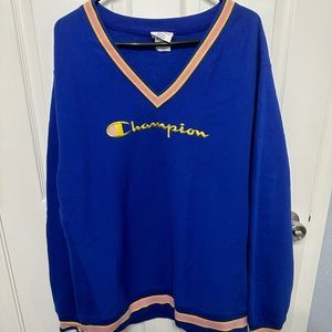 champion v neck sweatshirt